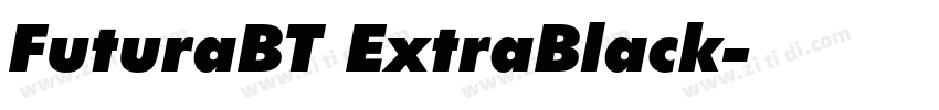 FuturaBT ExtraBlack字体转换